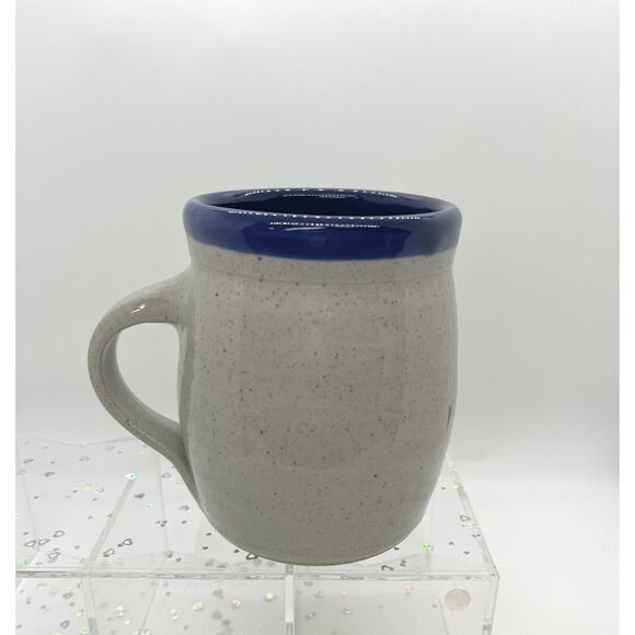 Great Bay Pottery Lighthouse Coffee Mug Blue Interior Handmade USA Signed - Picture 3 of 5
